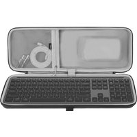 Geekria Keyboard and Mouse Combo Carrying Case for Logitech MK955 Signature Slim Wireless Keyboard, Replacement Case for K950
