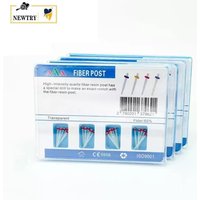Dental Fiber Posts Kits With Drills Straight Screw Quartz Glass Fiber Resin Post Root Canal Pile Restorative Filling Materials