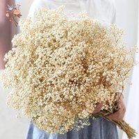 Bouquet de fleurs séchées pour bébé, 60g, fleurs sèches naturelles, gypsophile, décoration de mariage, saint-valentin, Table de maison, décor de noël