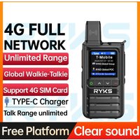 Global 4G Walkie Talkie Long Range Military 10000Km Poc 200Ch Wireless Set Type-C Charger Communication Radio