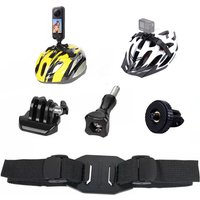 For Go Pro 13 12 11 10 DJI Action 6 5 4 Insta360 X5 X4 Mount Bracket Adjustable Bicycle Helmet Headband Holder Strap Accessories