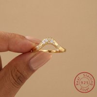 925 Sterling Silver Fashion Exquisite Round Zircon Ring For Women Engagement Wedding Anniversary High Quality Fine Jewelry