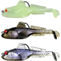 2pcs 9g Weight Silicone Goby Lure Jig Hook 12g Weight Sinking Soft Lure Perch Tackle Soft Material TPE Fishing Lure Bass Fishing