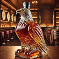 Eagle Whiskey Decanter Glass Animal-Shaped Whiskey Bottles Collectible Novelty Container for Beer Tasting Home Decor Wedding