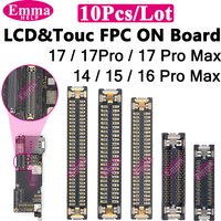 10Pcs LCD Display Touch FPC Connector for iPhone 17 17Pro 16 15 14 Pro Max Motherboard Logic Board Screen Plug Replacement