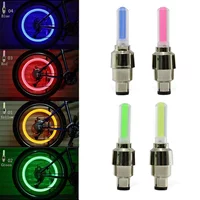2/4Pcs Bicycle Lights Motion Sensor LED Lights with Batteries for Road MTB Mountain Bike Tyre Tire Valve Cap Bicycle Accessories