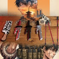 16inch Toji Kento Katana Original Samurai Sabre Toy Knife Real Size Japanese Jujutsu Kaisen Anime Cosplay Prop Katana Toy Gift