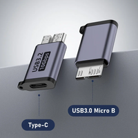 Micro B USB C 3.0 Stecker auf Typ C Buchse Adapter Typ-C USB3.0 Micro B Stecker für externe Festplatte Festplatte HDD Kabel Adapter