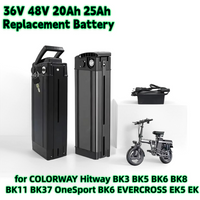 AliExpress Aleaivy 36V 48V 20Ah 25Ah Compatible For COLORWAY Hitway BK Series BK3 BK5 BK6 BK8 BK11 BK37 OneSport BK6 EVERCROSS EK5 EK6 bike Battery