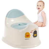 Tragbarer Toilettensitz mit Toilettensitz im Keramikglas-Stil, geeignet für das Training von Kindern, leicht und spritzwassergeschützt