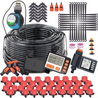 50-5M 1/4'' Hose Adjustable Drippers Automatic Watering Kit for Garden Greenhouse Home Outdoor Sprinkler Drip Irrigation System