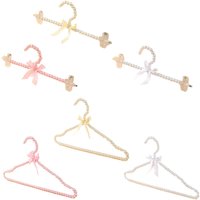 Perle Bowknot Kleidung Hosen Kleiderbügel Schrank Kleiderbügel Kleiderbügel für Braut Hochzeit Geschenk Shirt Party Baby