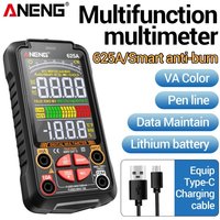 ANENG 625A Multimeters VA Color Testers 60MOhm 10A Display Meter 1000V Current/Voltage Multimetro USB Type-c Charge Test Tools
