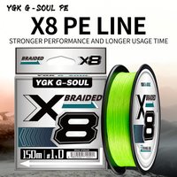 YGKpe G-SOUL PE X8 Original Japan Upgrade Braid Fishing Line Super Strong 8 Strands Multifilament PE Line 150/200M Braided Line