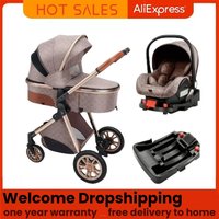 Baby stroller 3 in 1,multifunctional lightweight babystroller 3-1,safety isofix car seat baby strolloer suitable 0-3 newborns