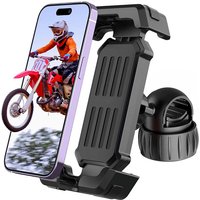 AliExpress NONE Pro/Basic Moto & Bike Phone Mount - Anti-Vibration Handlebar Clamp for iPhone/Android, 360° Shock Absorber (Fits Road/MTB)