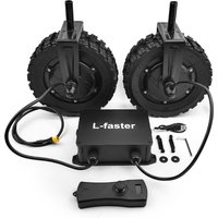 Wireless Remote Control, Dual Drive Brushless Hub Motor wheel, Electric Foldable Camping Cart, Wagon, 24V, 700W, 8 in