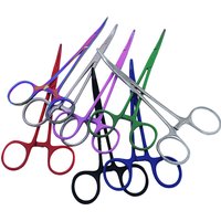 1pcs Stainless Steel Dogs Hemostatic Forceps Hemostat Locking Clamps Forceps Fishing Pliers Cat Pets Grooming Clear Tools D0001A