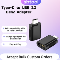 10Gbps USB 3.2 OTG Converter Type C Male to USB A Female Charging Data Adapter