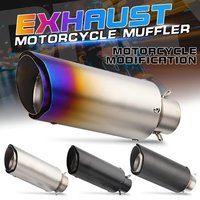 Motorcycle Exhaust Pipe Slip-on motorcycle exhaust system for Yamaha FZ6 R3 Ninja 400 CBR650R GSXR 600 Duke 125