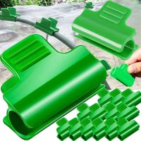 Garden Tunnel Hoop Clamps Green Greenhouse Clips For Fixing Accessories With Insulation Film Support Plants Roots And Stems