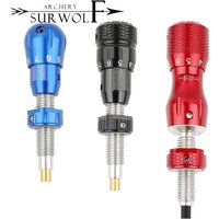 1pc Archery Cushion Plunger Aluminum Alloy Screw-In Pressure Button Plunger Lightweight Adjustable Recurve Bow Hunting Equipment