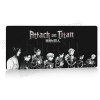 Anime Attack on Titan XXL Desk Mat Large Black White Mouse Pad Gamer Computer Mousepad Gaming Laptop Keyboard Mouse Mats Carpet