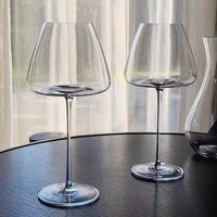 Crystal Burgundy Wine Glasses 720ml Set Modern Drinkware mugs Design Safe for Red Wine Tasting Home Bar Decor Barware Gift