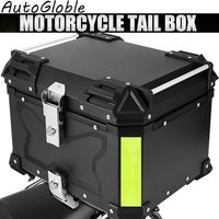 45/55/65L Aluminiowy Kufer Motocyklowy Wodoodporny Top Box Bagażnik Tylny Uniwersalny Kufer Motocyklowy do Przechowywania Bagażu