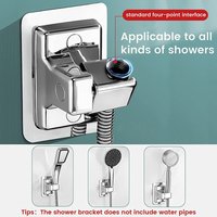 Adjustable Punch-free Shower Bracket Bathroom Shower Head Base Shower Universal Bracket Accessories