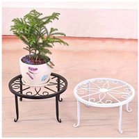 1 Pcs Metal Flower Pot Holder Heavy Duty Cast Iron Plant Stand Tall Vintage Flower Pot Holder Indoor Outdoor Plant