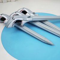 1 Pcs Great White Shark Shape Ballpoint Pen Cartoon Large Mouth Shark Pen Kids Student Office Stationery Gift