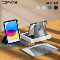 360° Rotating Case for iPad 11th A16 10th 10.9 9/8/7th 10.2 6/5th 9.7 Air 11 13 M2 M3 Pro 11 12.9 13 M4 mini 7 A17Pro 6 Cover