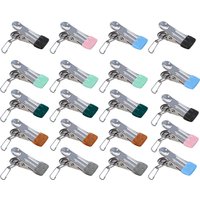 20pcs Clothes Pins,Metal Chip Clips Clothespins For Hanging Clothes,Photo,Clothesline Laundry Sock