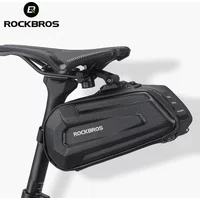 ROCKBROS Bicycle Bag 1.7L Waterproof Saddle Bag Large Capatity Quick Release Seatpost Shockproof Double Zipper Bag Accessories