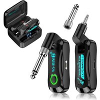 Wireless Guitar System WS-mini2 2.4GHz 4-Channel Rechargeable - Transceiver for Electric Guitar, Bass & Electric Instruments