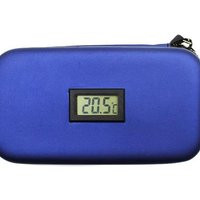 PU Insulin Cooling Bag Waterproof with Thermometer Display Glaciated Cold Storage Bag Thermal Insulated Pocket Pill Protector