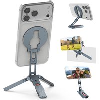 CAMOLO Magnetic Phone Tripod Mount Aluminium Travel Tripod With Hook+Arca-Swiss+Cold Shoe For iPhone 17 16 Android Magsafe