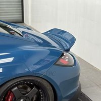 Real Carbon Fiber Car Rear Trunk Wing Spoiler For Porsche 987 Cayman Coupe 2005-2012 Rear Trunk Boot Lip Wing Spoiler FRP