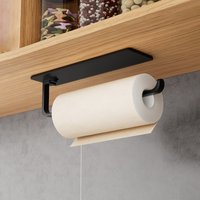 1 PCS Modern Kitchen Tissue and Towel Rack, Made Sturdy Metal, No Need for Drilling Installation, Saves Space, Suitable for Home
