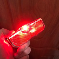 Bike Luggage Rack Light LED Bicycle Rear Seat Reflective Taillight Night Ridding Safety Warning Reflector Cycling Accessories