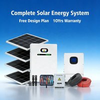 Hybrid Solar System 10KW 15KW 20KW Complete Roof PV Kit Single Phase LiFePO4 Battery Mono Solar Panel for Residential House Home