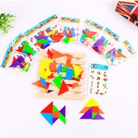 20 Pcs Mini Tangram Puzzles Game Kids Birthday Baby Shower Party Favors Keepsake Pinata Fillers Kindergarten Carnival Prizes