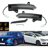 2x LED Dynamic Side Rearview Mirror Indicator Sequential Turn Signal Light for Renault Talisman Megane 4 IV 16-19, Clio 2019+