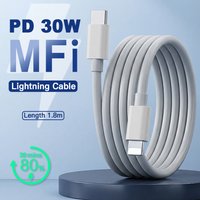 For iPhone 14 13 Lightning Cable PD 30W Fast Charging Cord MFi Certified USB C to Lightning For Apple 12 11 Pro Max Charger Cord