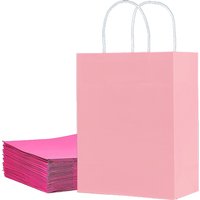 6/12/24pcs Shopping Bags Kraft Paper Gift Candy Bag Colored Hand-held Paper Bags Festival Wedding Party Decoration Gift TMZ