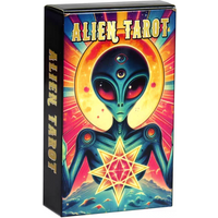 Alien Tarot Deck 78 Cards, Psychedelic Space Themed Tarot Cards, Fortune Telling, Collectible Gift for UFO & Alien Enthusiasts