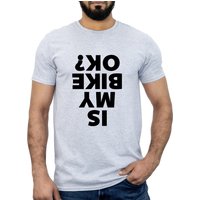 AliExpress laoyaoyifu Is My Bike OK? T-shirt Funny Motorcycle Biker Men Graphic T Shirts Motorbike Rider Joke Cotton Shirt Mens Gift Tops Men Clothing