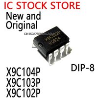 5PCS New and Original DIP8 X9C104 DIP-8 9C104P DIP X9C104PIZ X9C103PIZ X9C103 X9C102PIZ X9C102 X9C104P X9C103P X9C102P