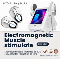 MYOslim EMS Body Slimming Machine 6500W RF Muscle Stimulator Portable Electromagnetic Fat Removal Weight Loss Tool